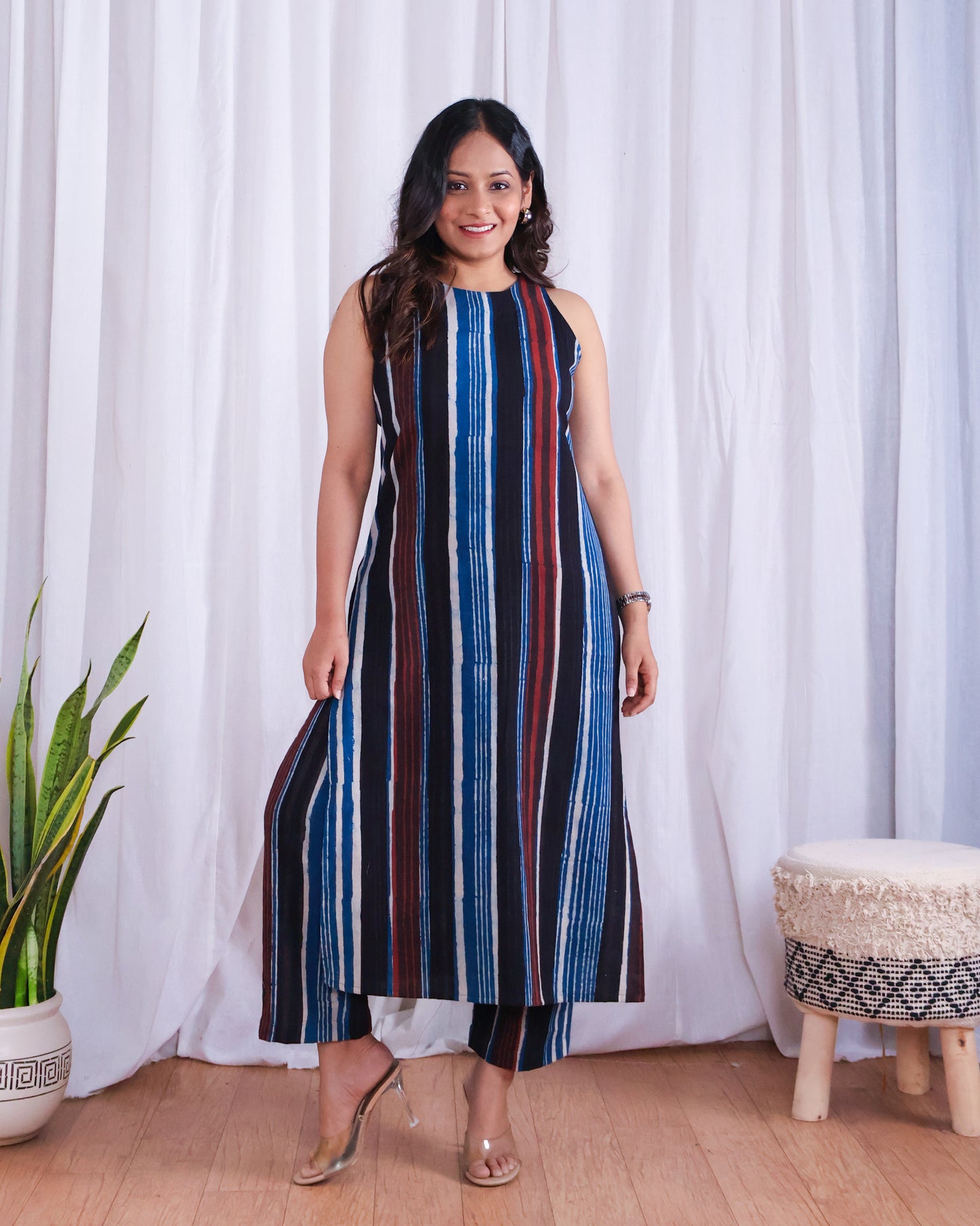 Megan Jahota HandBlock Print Cotton Kurta Set