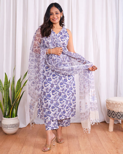 Tessa HandBlock Print Cotton Suit Set