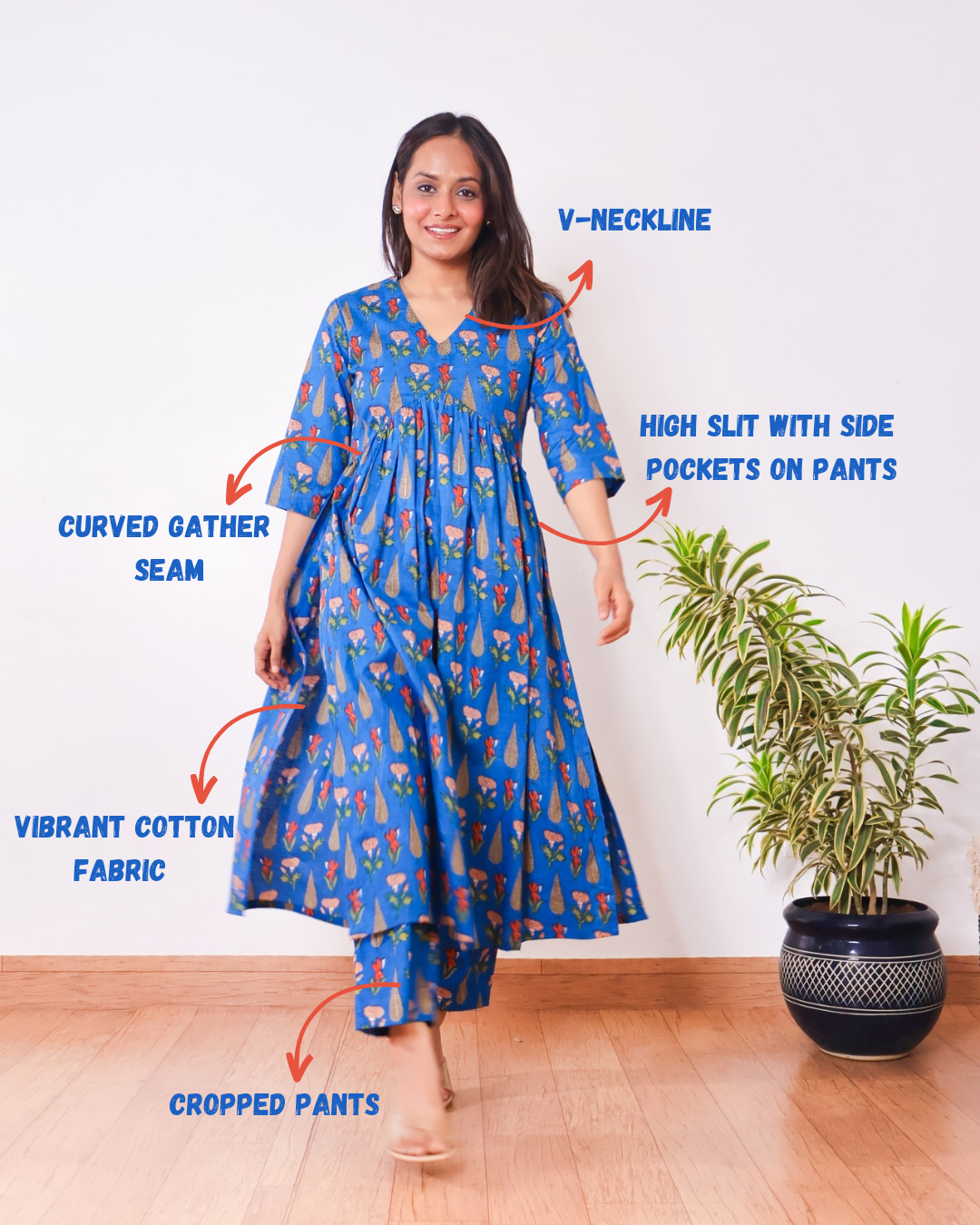 Clare Confetti Cotton Kurta Set